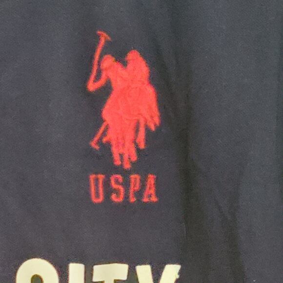 NEW YORK  CITY U.S POLO ASSN. BLUE & RED  SIZE 2XL  big logo - Picture 3 of 7